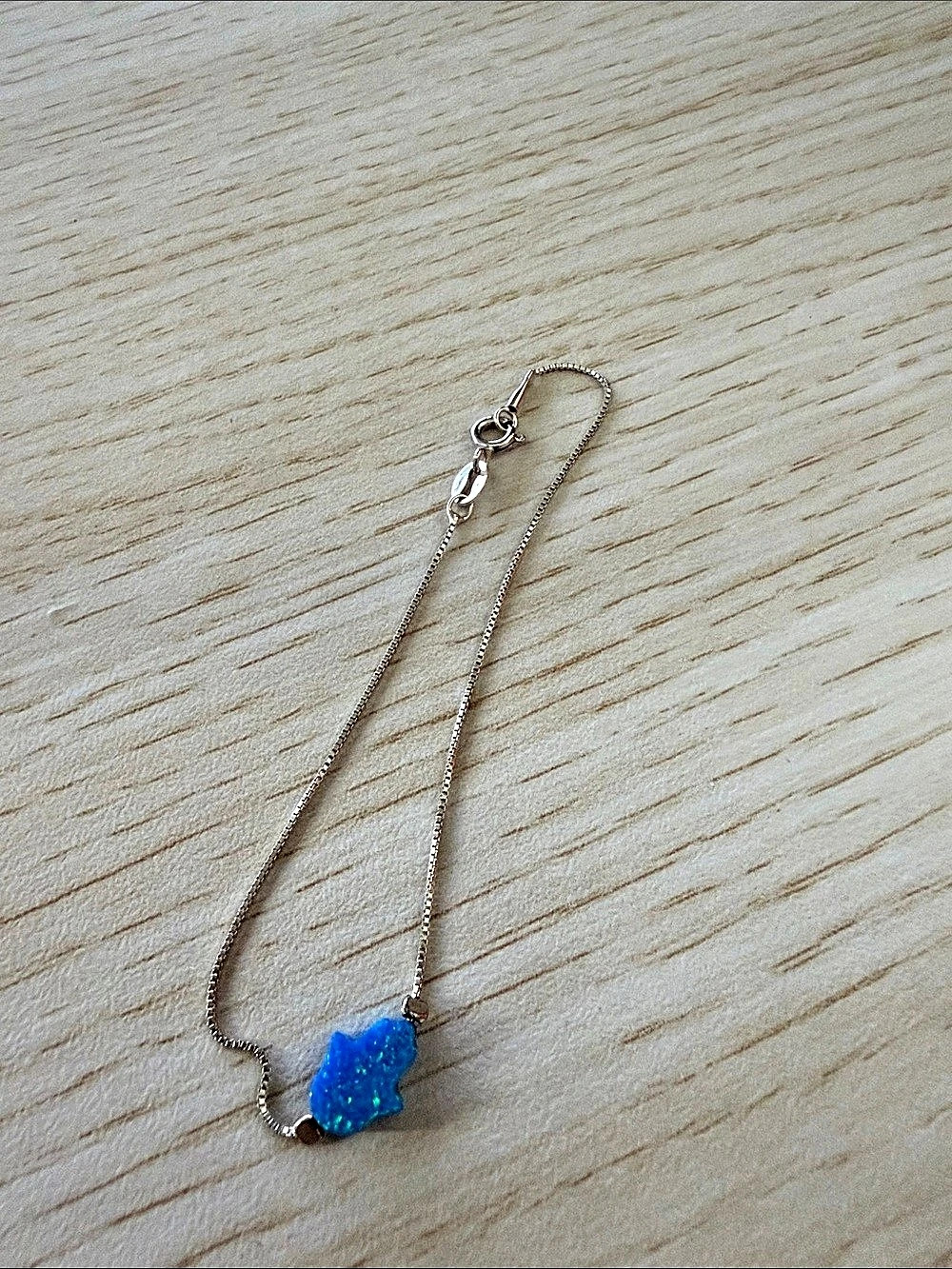 Blue Hamsa bracelet